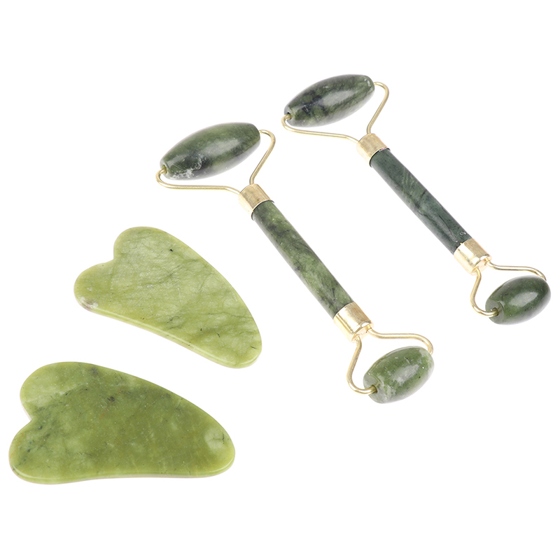 Jade Gua Sha Tool - 1Pcs/1Set Jade Guasha Scraping Massage Scraper