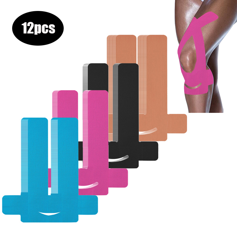 Sports Taping Precut - 6/12pcs Precut Kinesiology Tape for Knees