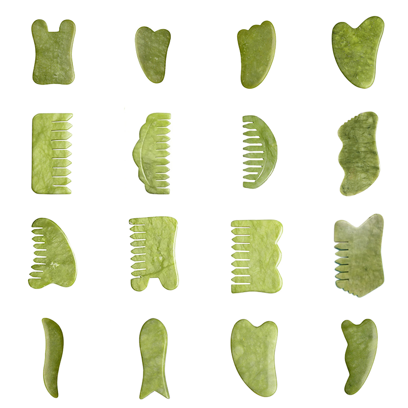 Natural Green Xiuyu Gua Sha Bo - Jade Gua Sha Tool recension och pris
