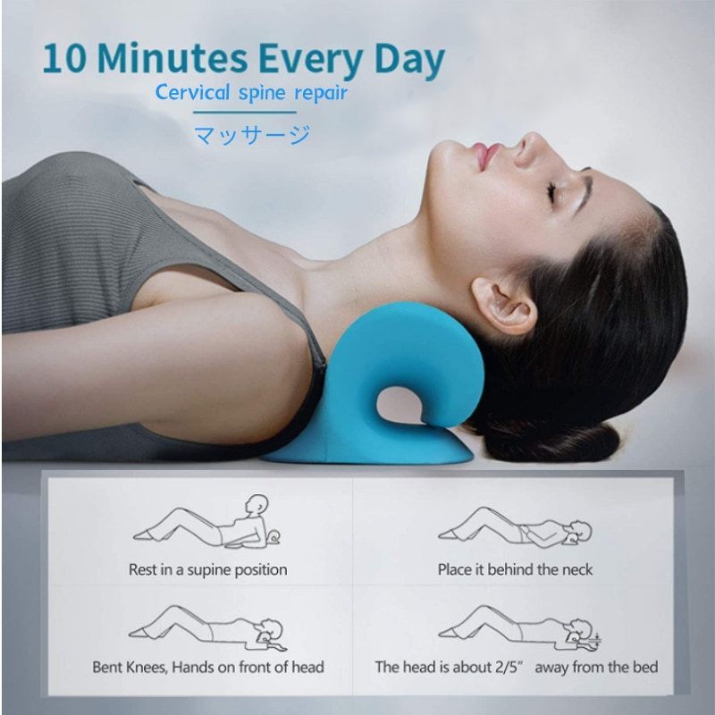 Neck Shoulder Stretcher Relaxe - Neck Traction Pillow recension och pris