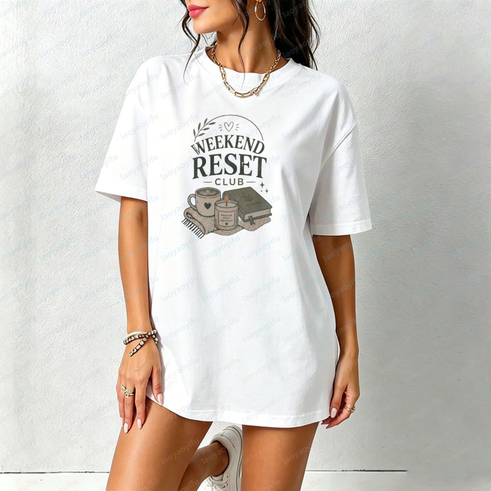 Weekend Reset Club T-Shirt Sel - Health Wellness Gifts Women recension och pris