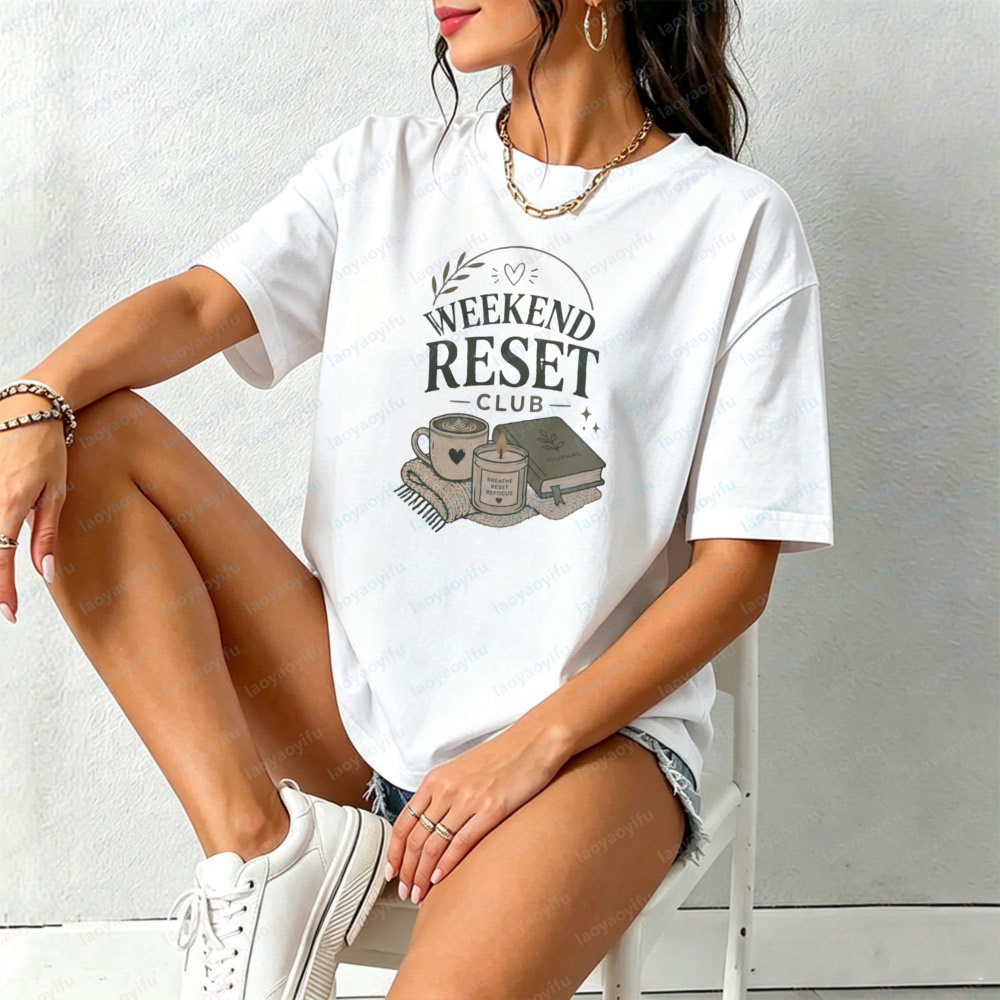 Weekend Reset Club T-Shirt Sel - Health Wellness Gifts Women recension och pris