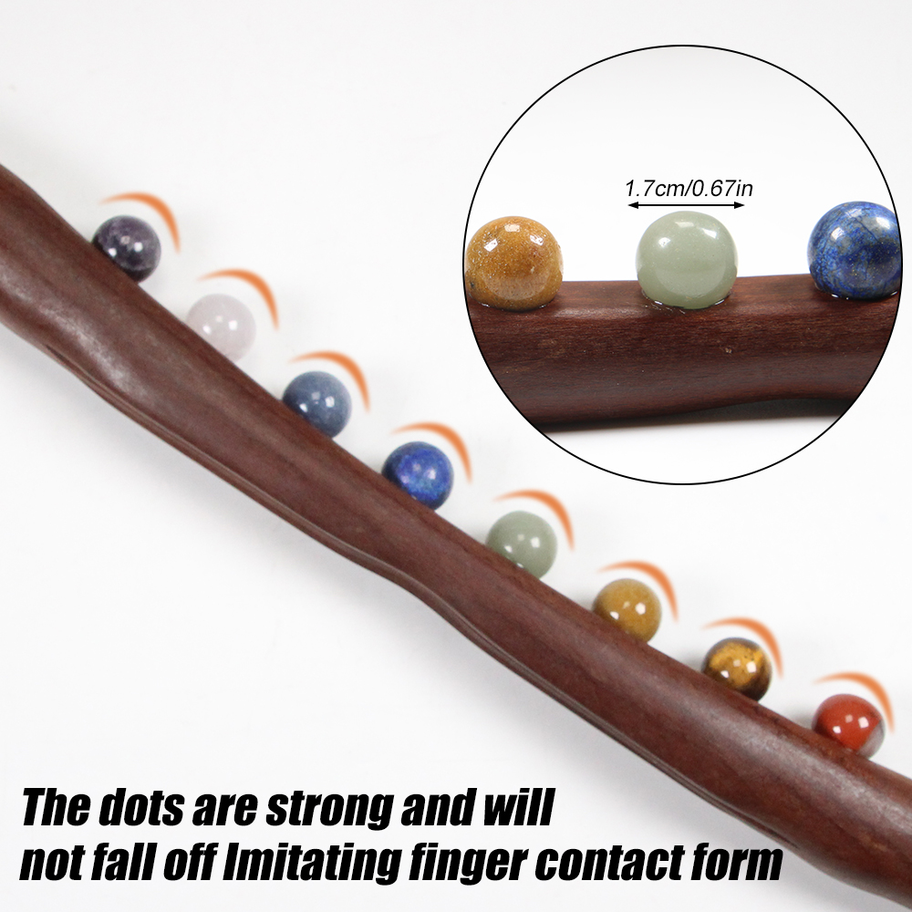 Wood Massage Stick 10 Jade Sto - Jade Gua Sha Tool recension och pris