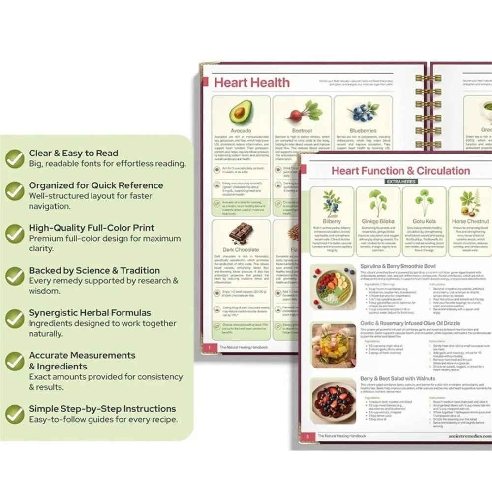 Natural Healing Handbook Spira - Holistic Health & Wellness recension och pris