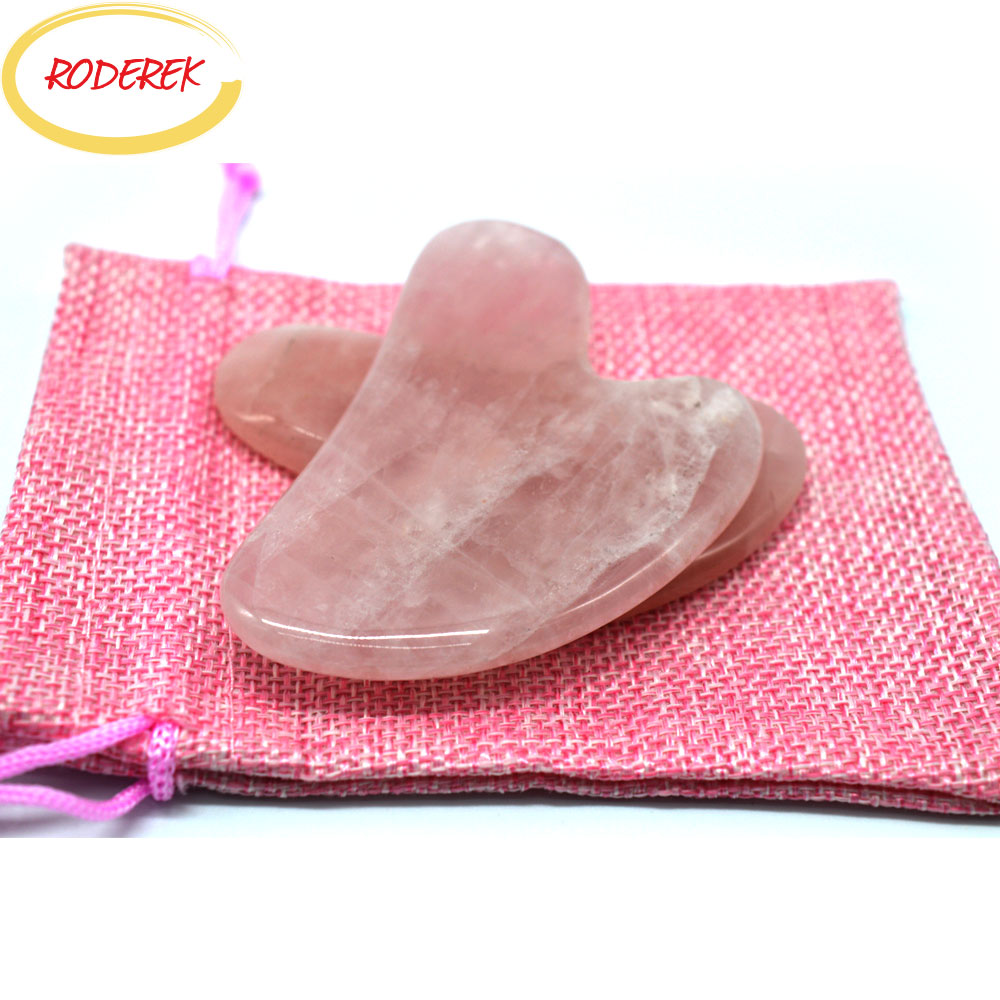 Jade Guasha Plate Natural Rose - Jade Gua Sha Tool recension och pris