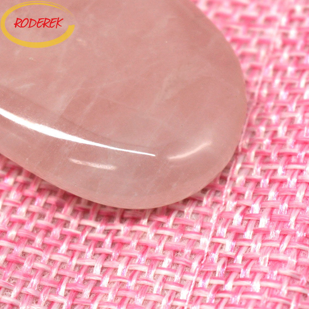 Jade Guasha Plate Natural Rose - Jade Gua Sha Tool recension och pris