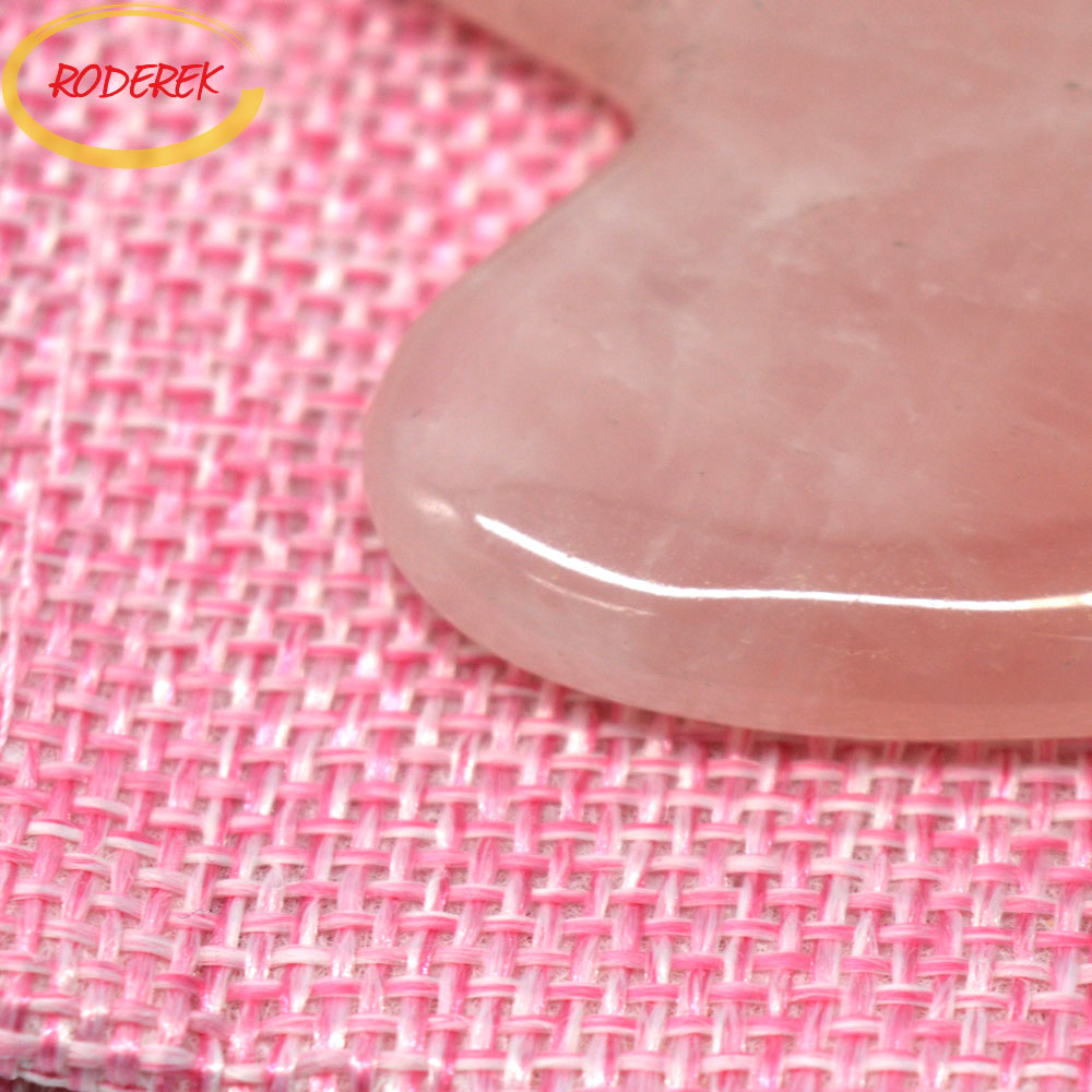 Jade Guasha Plate Natural Rose - Jade Gua Sha Tool recension och pris