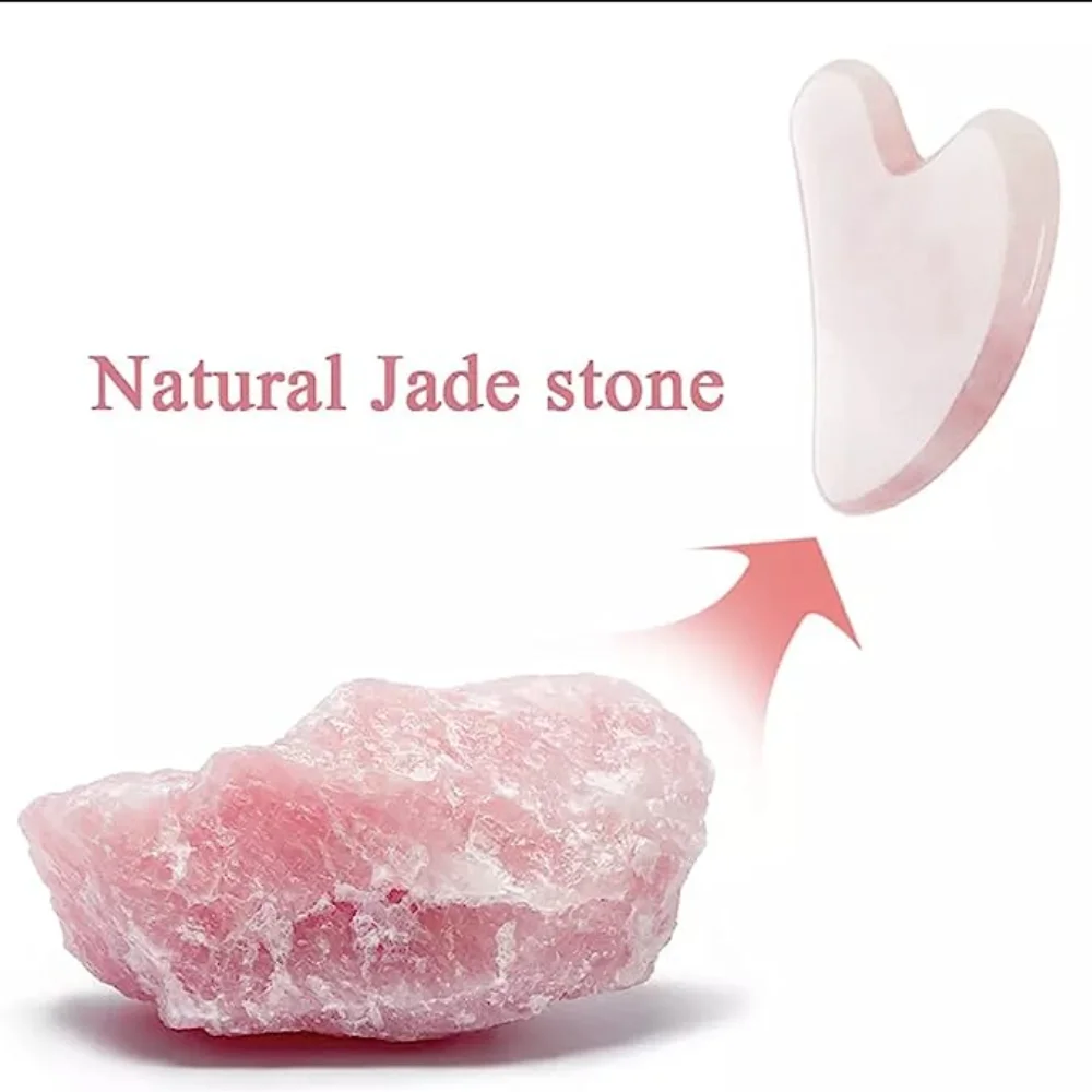 Rose Quartz Gua Sha For Face M - Jade Gua Sha Tool recension och pris