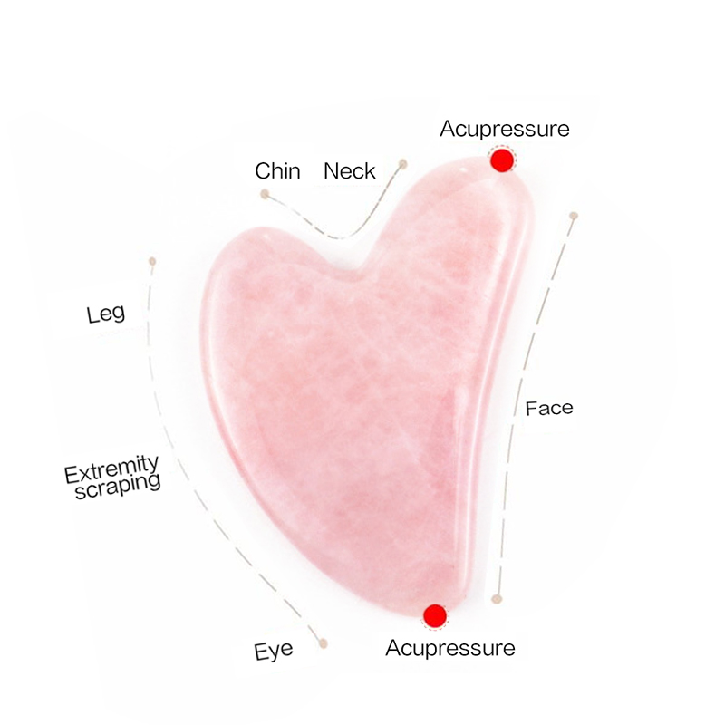 Rose Quartz Gua Sha For Face M - Jade Gua Sha Tool recension och pris