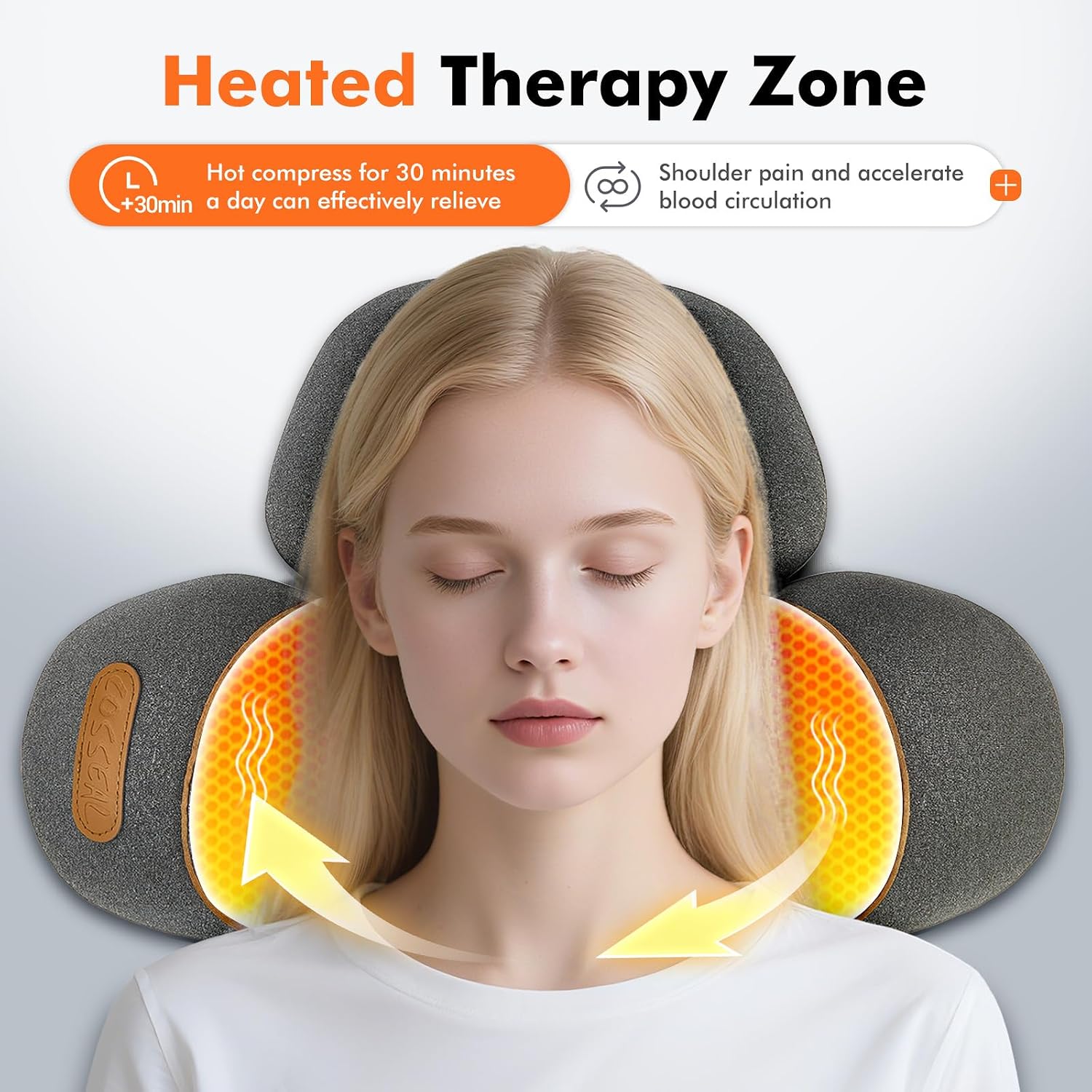 3-in-1 Neck Massager Pillow wi - Neck Traction Pillow recension och pris