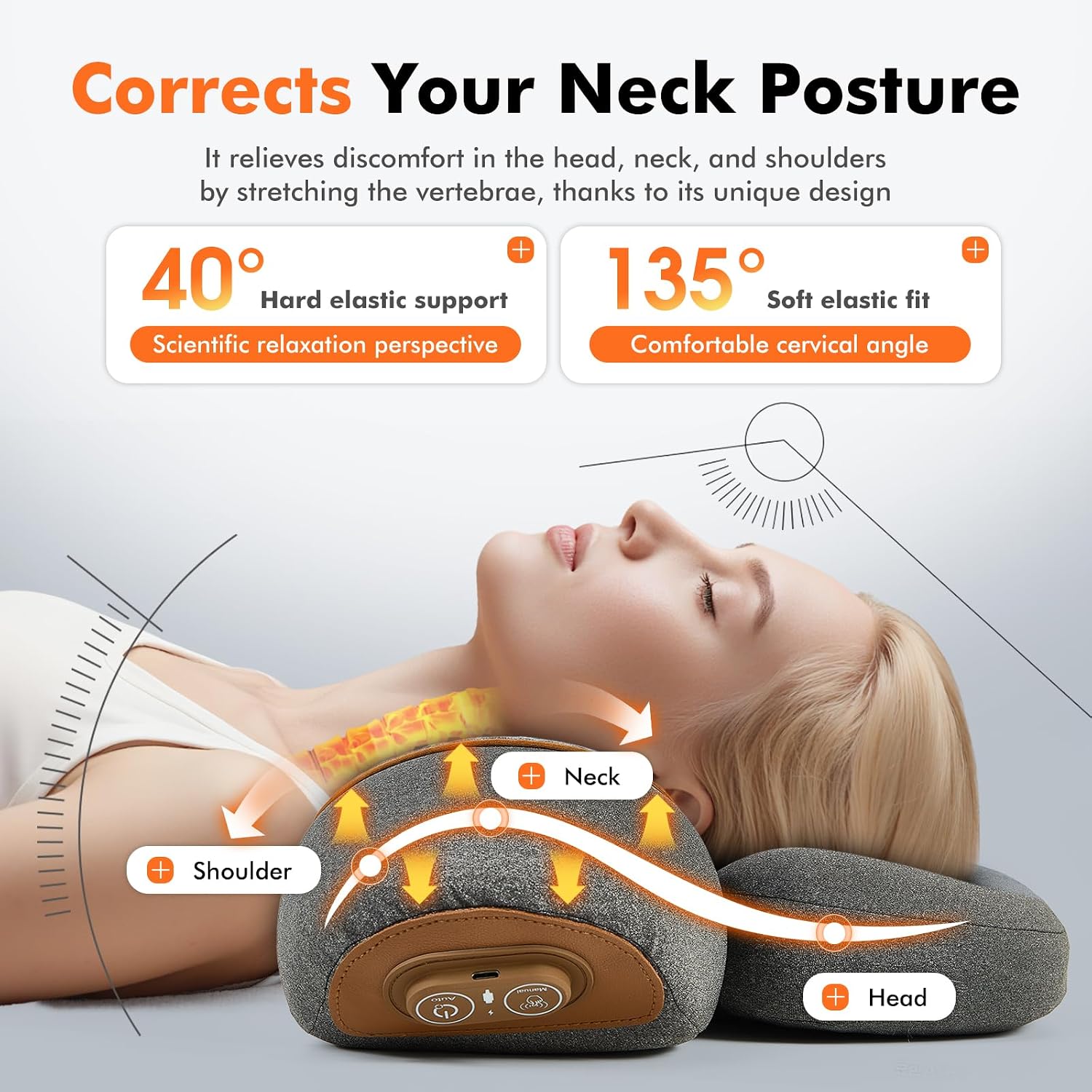 3-in-1 Neck Massager Pillow wi - Neck Traction Pillow recension och pris