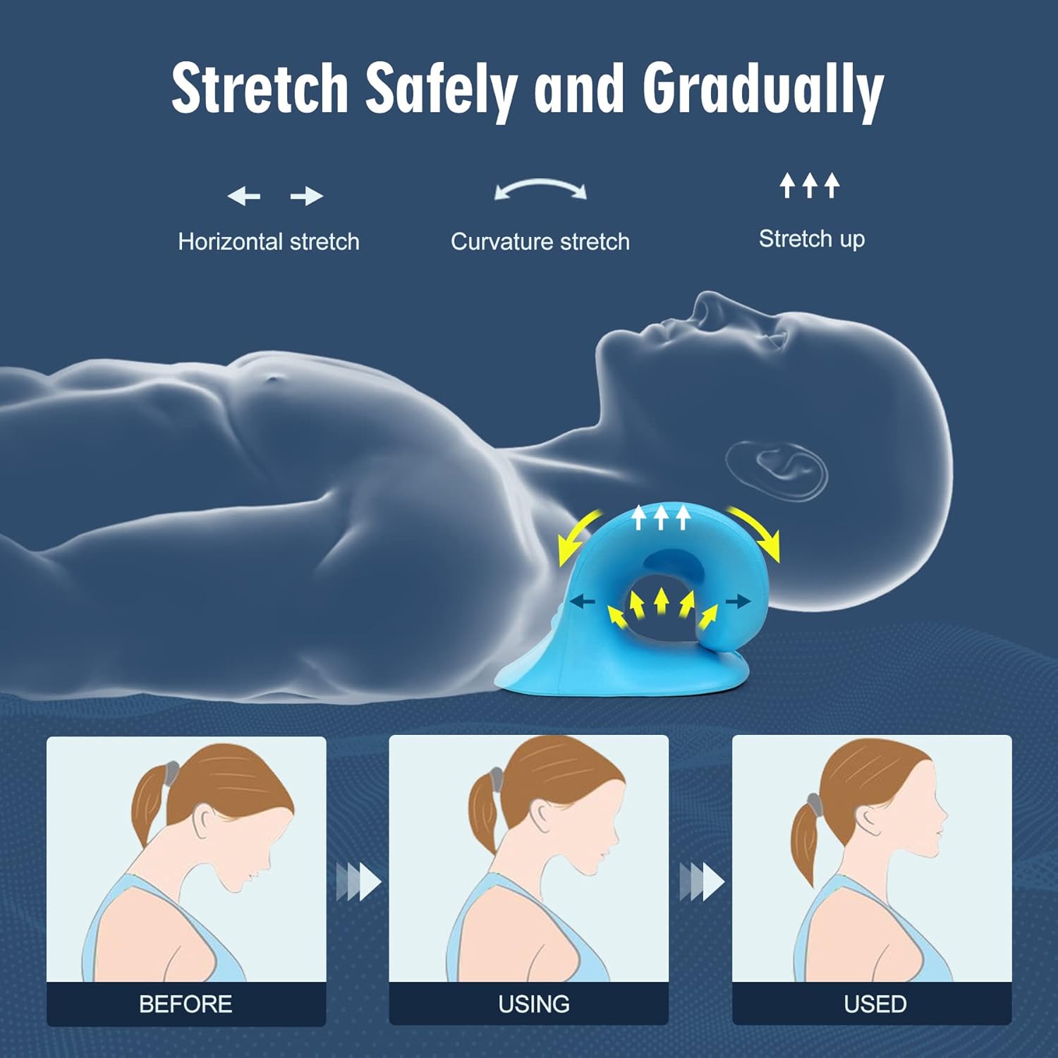 Neck Stretcher for Pain Relief - Neck Traction Pillow recension och pris