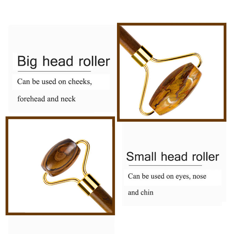 Natural Tiger Eye Jade Roller  - Jade Gua Sha Tool recension och pris