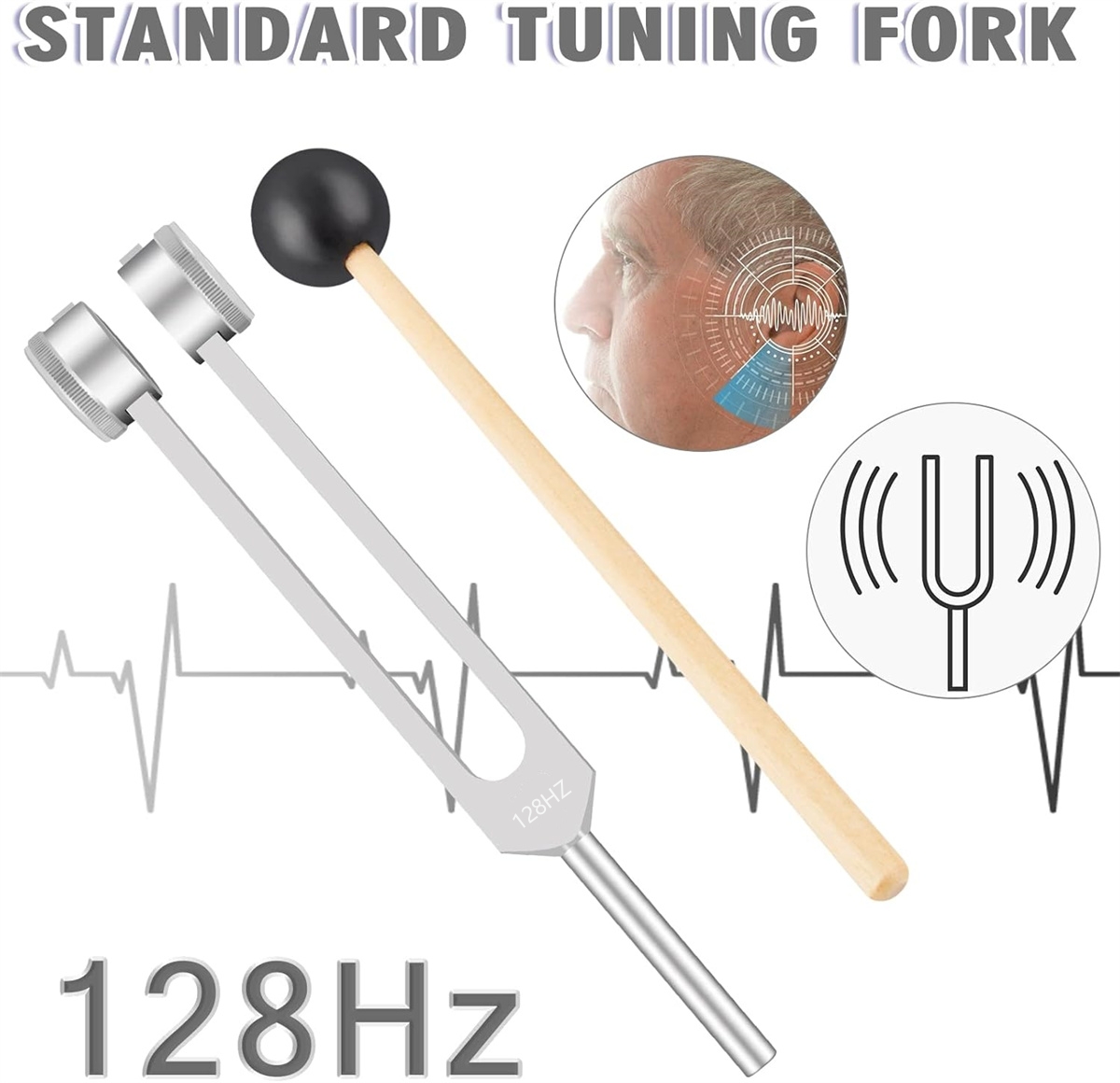 Miwayer 128Hz Tuning Fork: For - Holistic Health & Wellness recension och pris