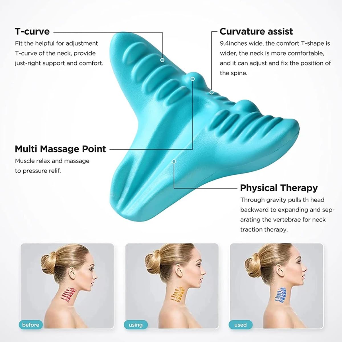 Neck and Shoulder Relaxer, Cer - Neck Traction Pillow recension och pris