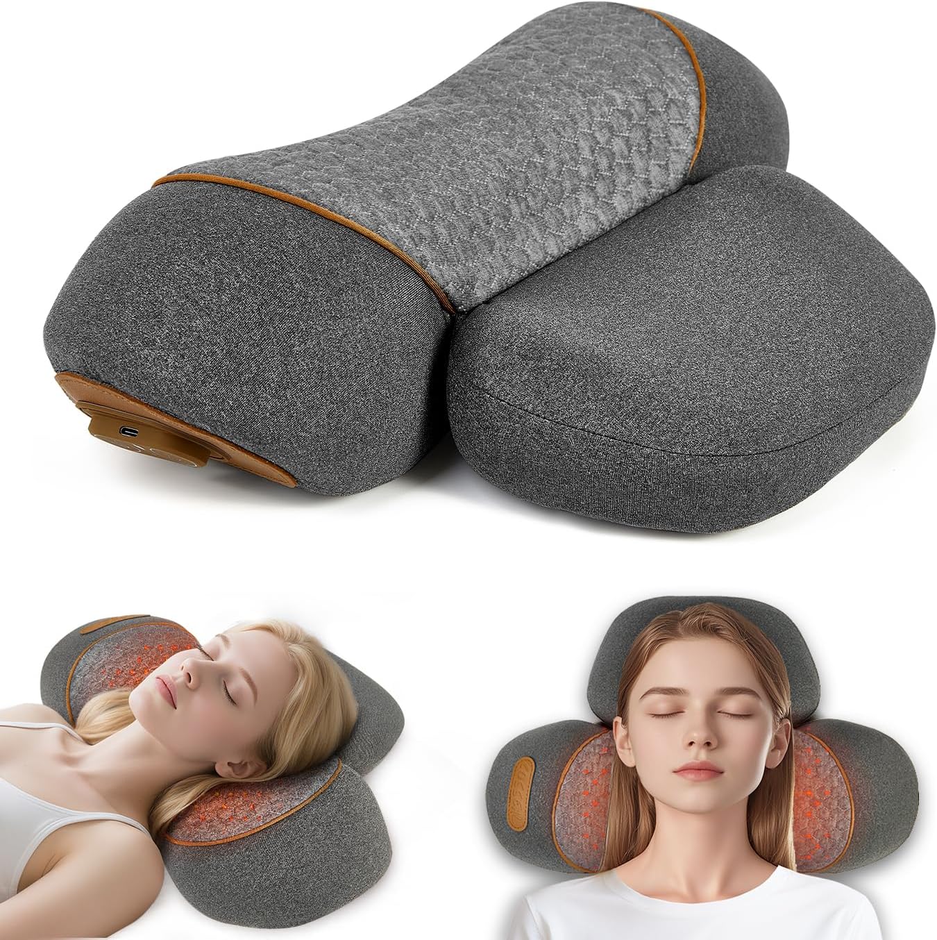 3-in-1 Neck Massager Pillow wi - Neck Traction Pillow recension och pris
