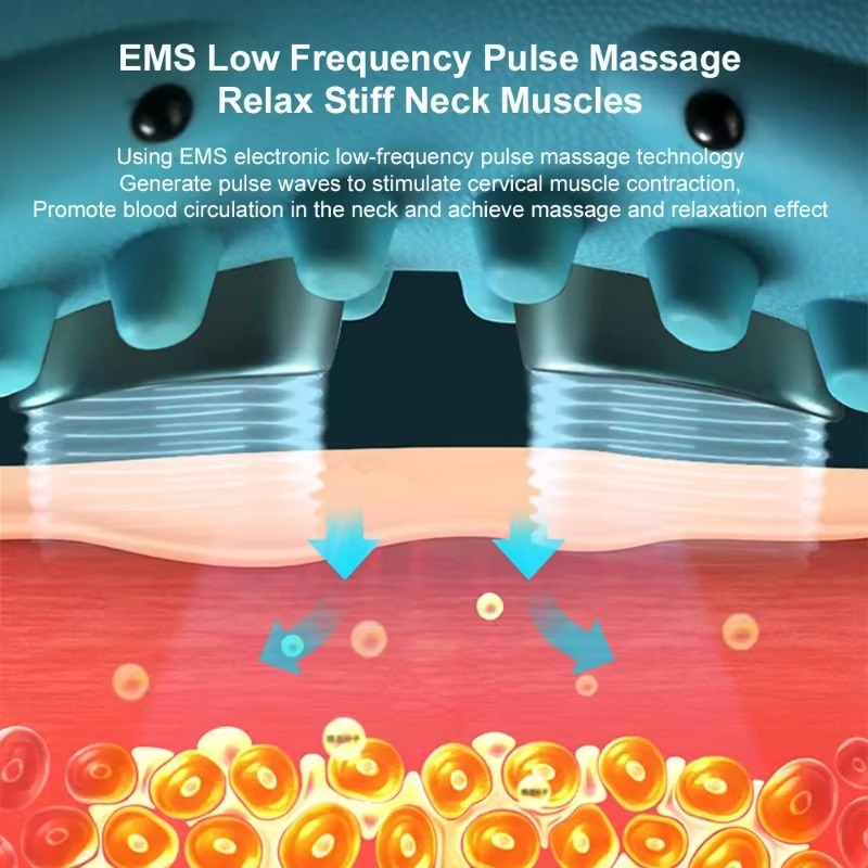 Electric Heated EMS Pulse Cerv - Neck Traction Pillow recension och pris