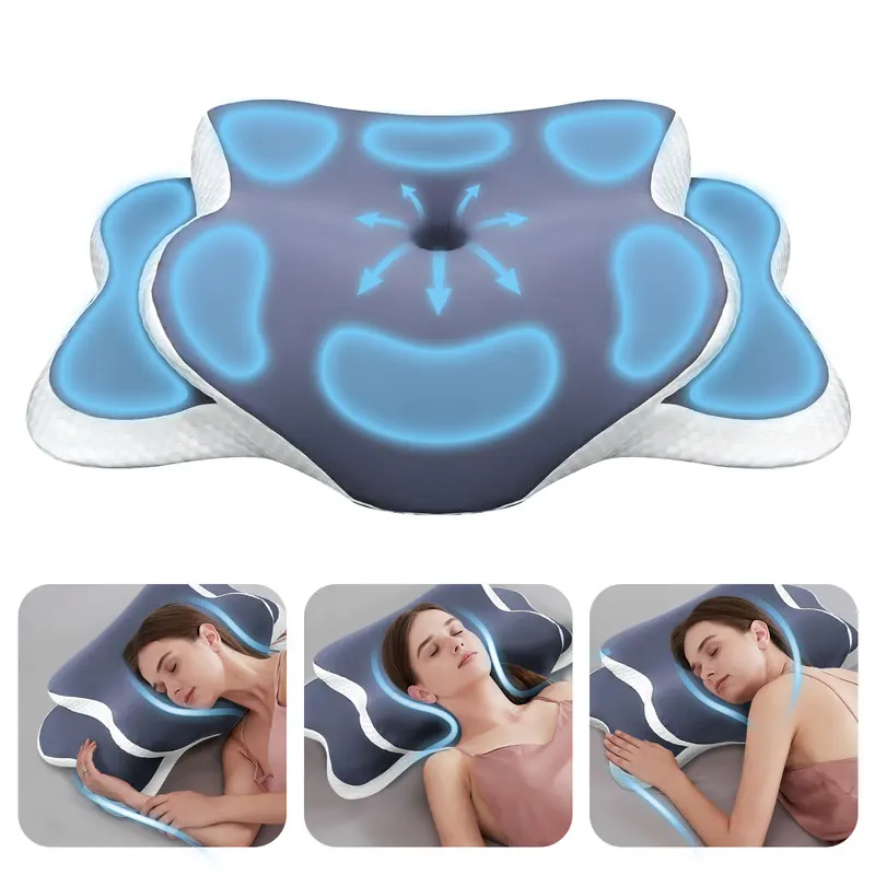Memory Foam Pillow Cervical Pi - Neck Traction Pillow recension och pris