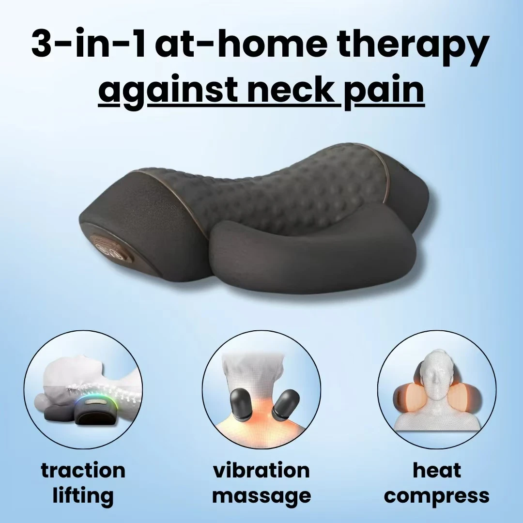 COSSEAL-3-in-1 Neck Massager C - Neck Traction Pillow recension och pris