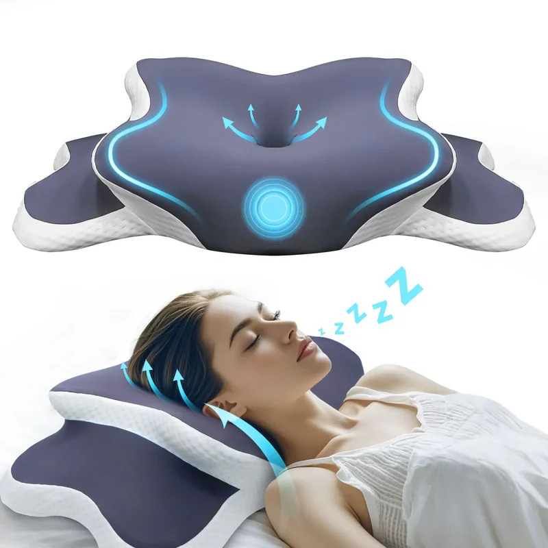 Memory Foam Pillow Cervical Pi - Neck Traction Pillow recension och pris