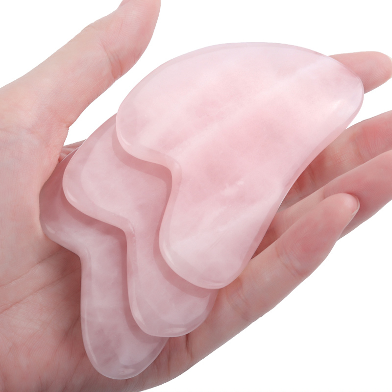 Rose Quartz Jade Guasha Massag - Jade Gua Sha Tool recension och pris