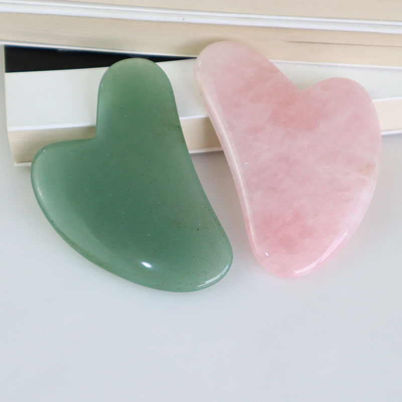 Rose Quartz Jade Guasha Massag - Jade Gua Sha Tool recension och pris