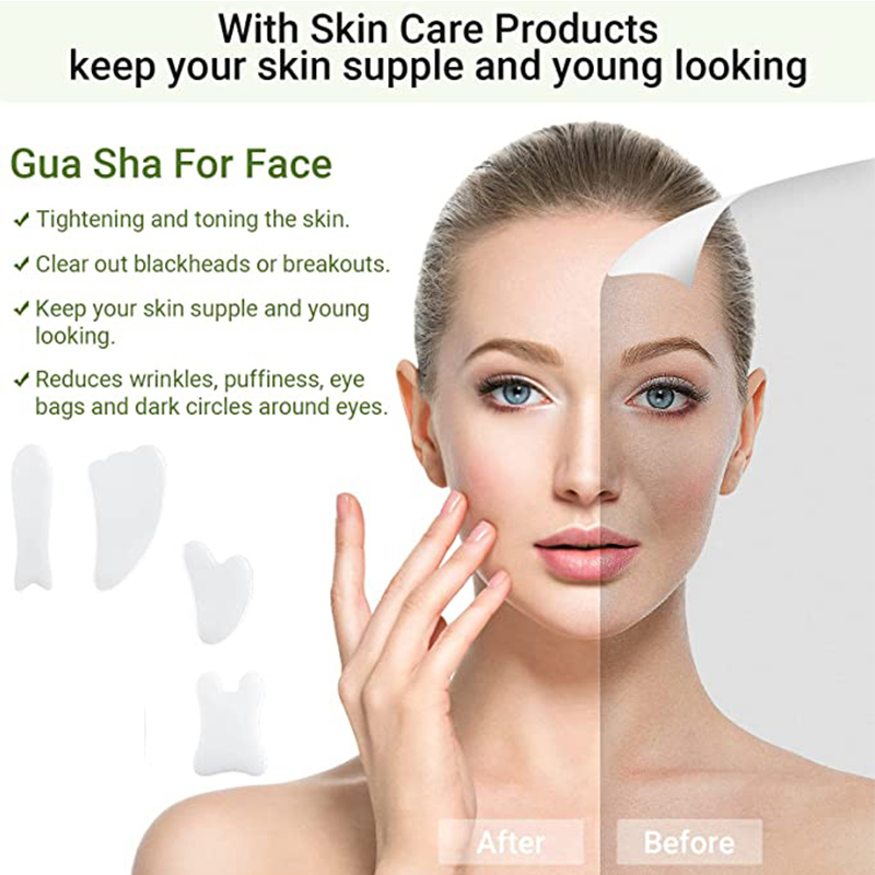 Natural White Jade Gua Sha Boa - Jade Gua Sha Tool recension och pris