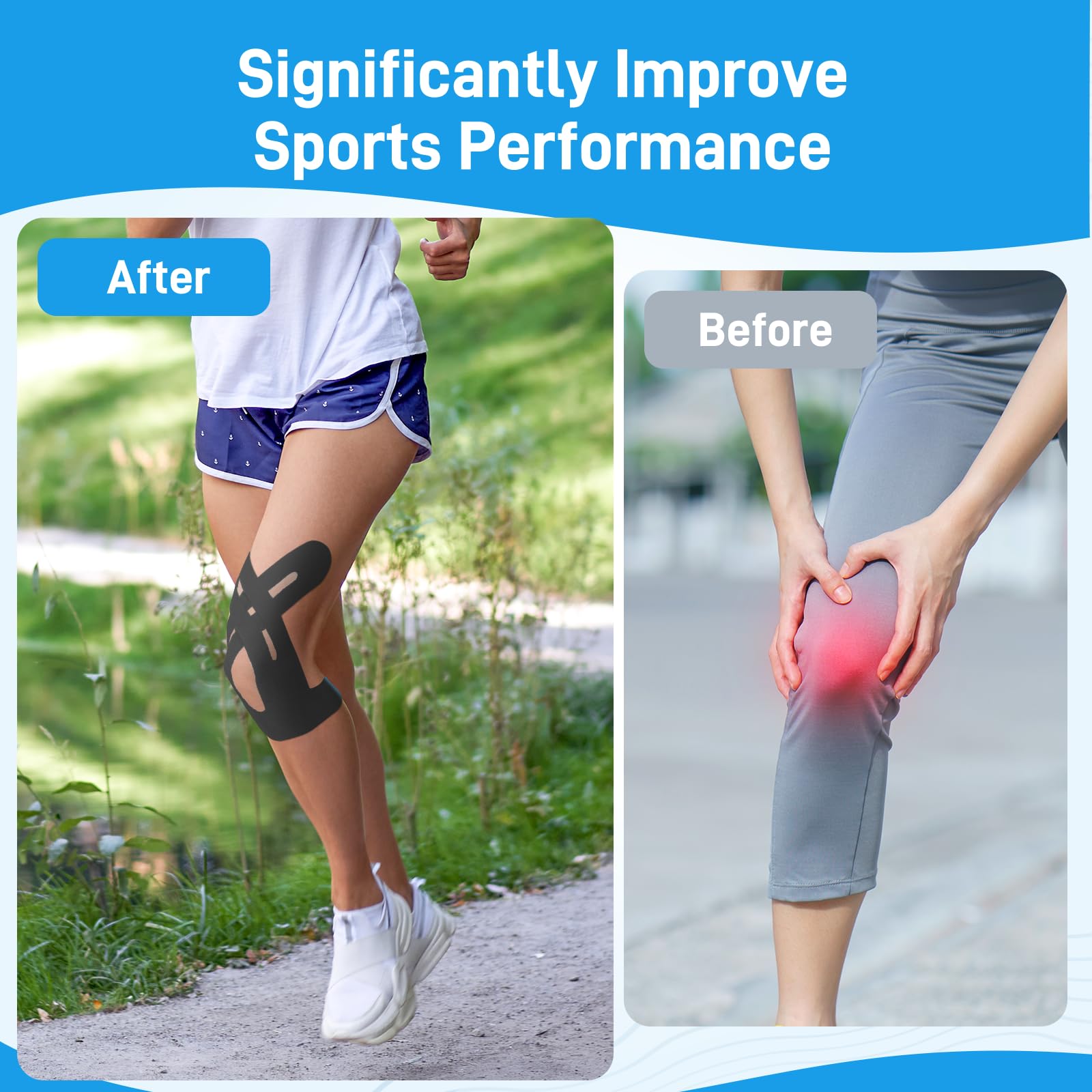 Kinesiology Tape Muscle Suppor - Sports Taping Precut recension och pris