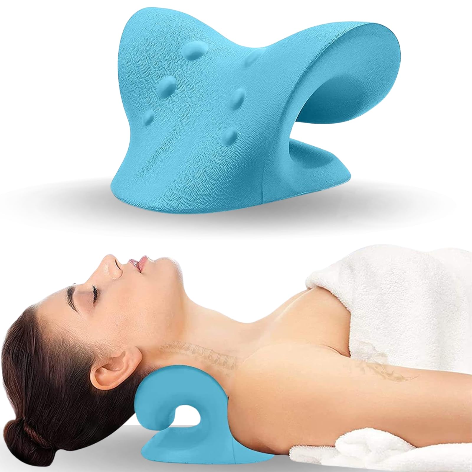 Neck And Shoulder Relaxer Cerv - Neck Traction Pillow recension och pris