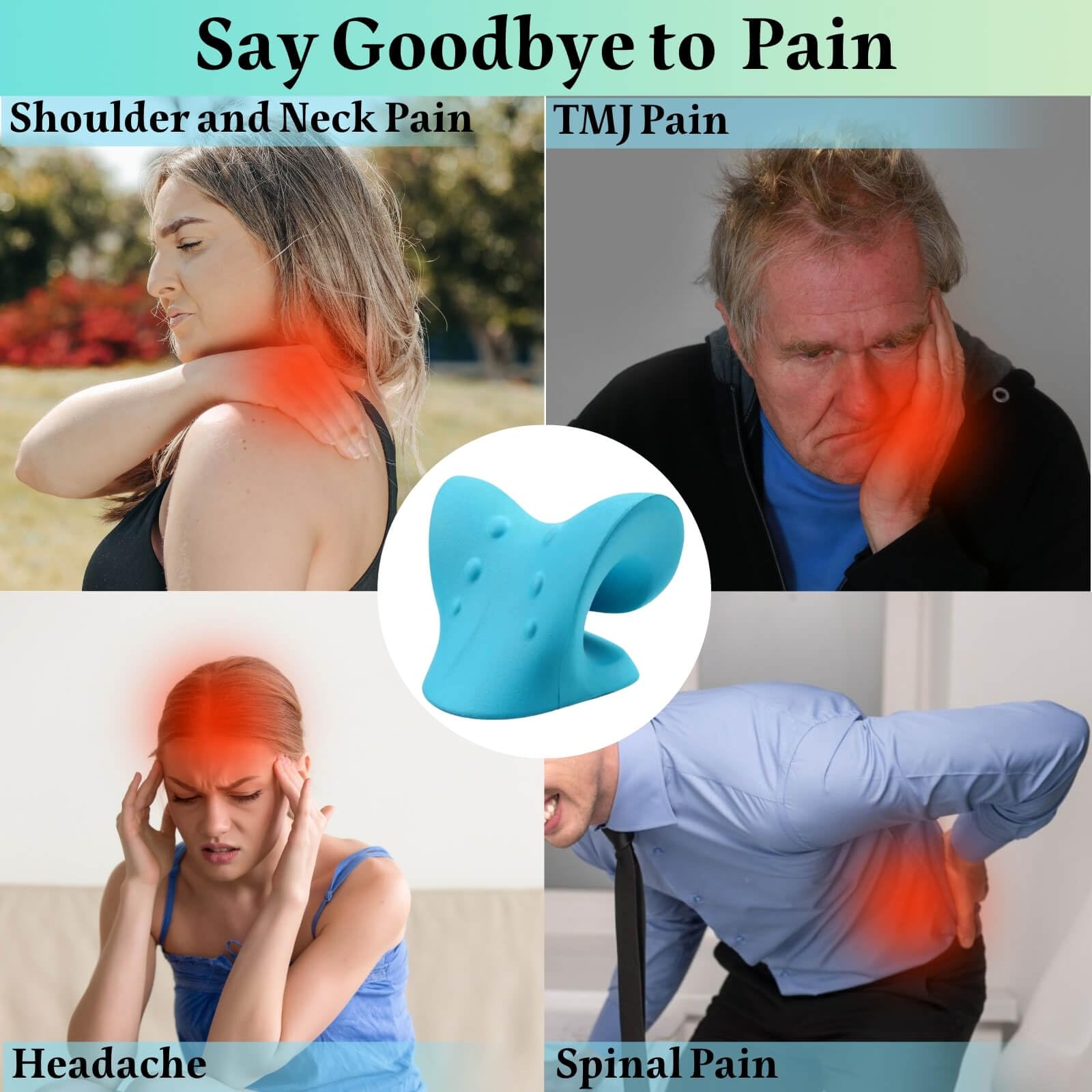 Neck And Shoulder Relaxer Cerv - Neck Traction Pillow recension och pris